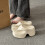 (Silver 37) 10CM Platform Flip Flops Toe Post Wedge Sandals for Women 4