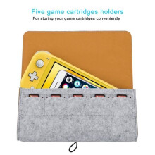 AFAITH Slim Protective Case for Nintendo Switch Lite 2019, Carrying Case Bag with 5 Game Cartridges for Switch Lite