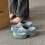 (Silver 35) 10CM Platform Flip Flops Toe Post Wedge Sandals for Women 2