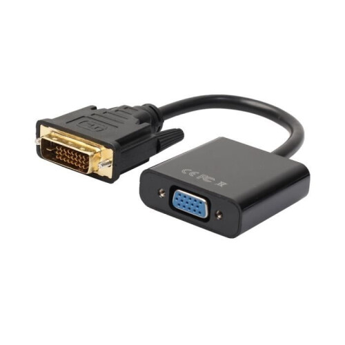Adapter - ZJT - DVI-D to VGA - Active - 20cm - Black 2