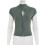 Collared Front Hook and Eye Closure Shirt Blouse Short-Black M 6