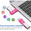 Pack of 10 SRVR 8GB Multicolored USB Flash Drives - Flash Memory - USB 2.0 - With Indicator Caps 1