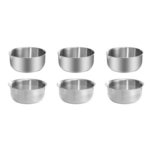 Stainless steels Drainer Basket Fruit Drain Bowl Cooking-19CM 1