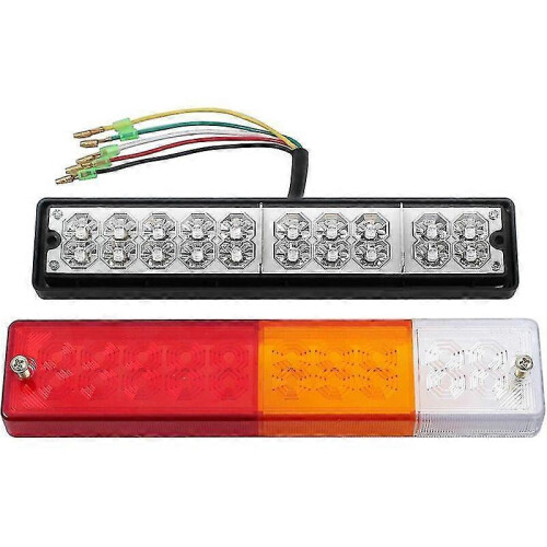 x Πίσω φώτα LED με 40 LED, Φώτα φλας φρένων οπισθοπορείας, Πίσω φώτα 12V 24V για ρυμουλ 1