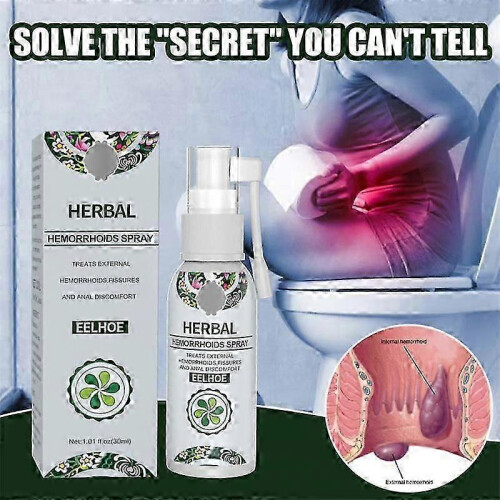 2pcs Hemorrhoid Treatment Spray Natural Herbal Essence No Stimulation Spray 1