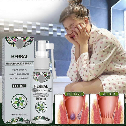 2pcs Hemorrhoid Treatment Spray Natural Herbal Essence No Stimulation Spray 2