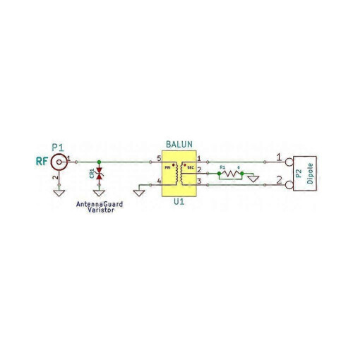 Nooelec Balun One Nine Tiny Low-Cost 91 Balun Long Antenna RTL-SDR 2