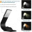 Λάμπα ανάγνωσης USB LED, 3 λειτουργίες χρώματος, μαύρο φωτιστικό γραφείου για αν 2