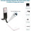 Λάμπα ανάγνωσης USB LED, 3 λειτουργίες χρώματος, μαύρο φωτιστικό γραφείου για αν 5
