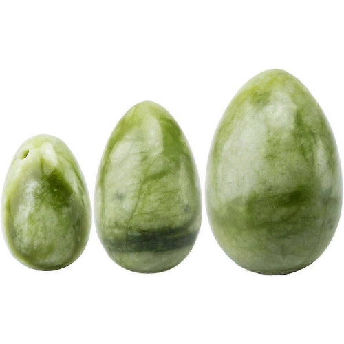 Σετ αυγών Green Jade Yoni για γυναίκες, σετ 3 τεμαχίων για την εκγύμναση των μυών το 1