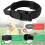 Coleira ajustável para cães, em nylon resistente com alça acolchoada, para cães de porte médio e grande, preta. 5