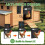 Automatic Chicken Coop Door Solar Powered with LCD Display, Timer, Light Sensor and Remote Control, Anti-Pinch Safety De 4