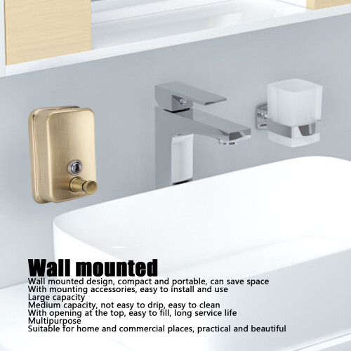 500ml Wall Mount Soap Dispenser 1