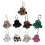 Fashionable Decorative Key Holder Keychain-White Leopard print 2