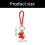 Stylish Horse Shaped Keychain Featuring PU Leather-Orange 2