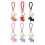 Stylish Horse Shaped Keychain Featuring PU Leather-Orange 3