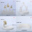 Ramadans Eid Home Decorations Sieraden Opbergdoos Goud en Wit-3 3