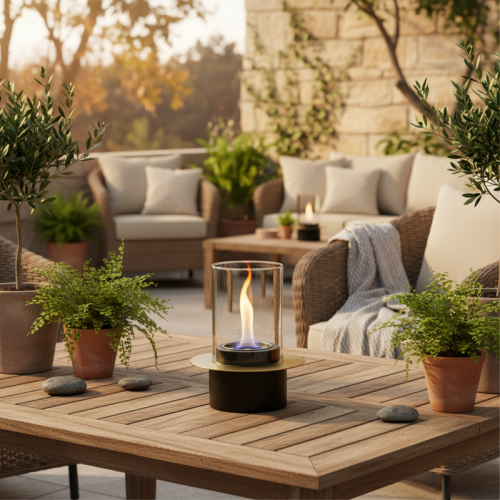 Portable Modern Tabletop Fireplace for Home Decoration Easy Setup Fire Pit 2