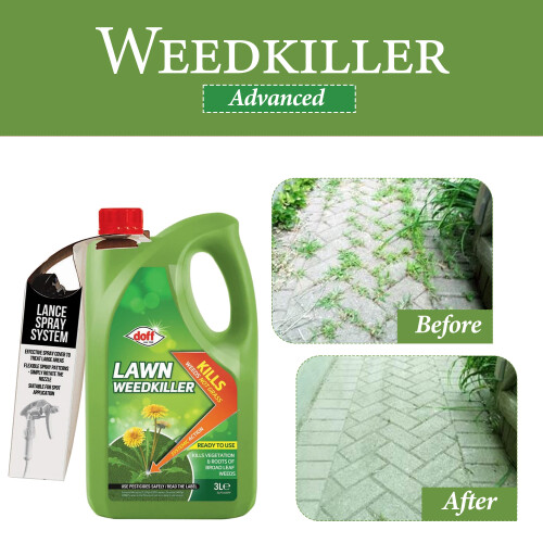 Doff Doff Lawn Weedkiller RTU 3L Ready Spray 1