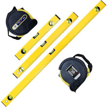 3Pcs Spirit Level Set 1000/600/400mm + 5M Tape UK