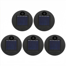 Balenie 5 náhradných dielov pre solárne svetlá, horný priemer 7 cm, spodný priemer 6 cm, 7 lúmenov teplá biela LED dióda, vodeodolné