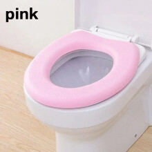 (Pink) New Toilet Mat Cushion Cover Universal Thicken Waterproof Toilet Pad Foam Plastic Toilet Mat Bathroom Accessories