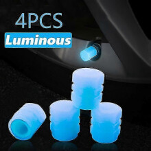 Luminous Valve Caps Fluorescent Red Night Glowing Car Motorcycle Bicycle Wheel Styling Tyre Hub Universal Cap Decor 20pcs