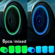 Luminous Valve Caps Fluorescent Red Night Glowing Car Motorcycle Bicycle Bike Wheel Styling Tyre Hub Universal Cap Decor