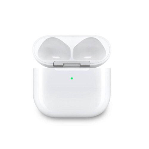 Θήκη ασύρματης φόρτισης για AirPods 4 με θύρα USB C, συμπαγές λευκό κουτί αποθήκευσ