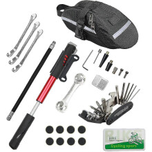 Bike Tool Kit, Bicycle Puncture Repair Kit Bike Multifunction Tool, Tire Levers, Air Valve, Patch Kit, Bike Accessories Cycle Repair Kit With...1sets