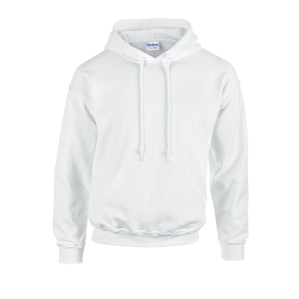 Gildan (Xxl, ) Mens Heavy Blend Hoodie White