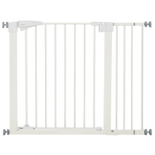 Huisdierveiligheidshekje zonder boren, met automatische sluiting, breedte 76-103 cm, wit