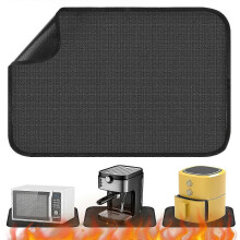 Heat-Resistant Underlay 60 x 40 cm, Fibreglass Silicone Mat for Air Fryer, Microwave, Coffee Machine, Non-Slip Waterproof