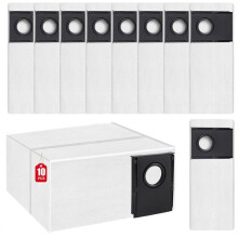 Lot de 10 sacs à poussière jetables pour aspirateur robot, sacs de rechange grande capacité de 3 L pour J15 Pro Ultra