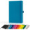 Carnet A5 premium à couverture rigide lignée avec élastique de fermeture, 196 pages, bleu clair 1
