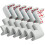 12 protections d'angle souples pour bébé, idéales pour cheminée, table, escalier et armoire (blanc). 1