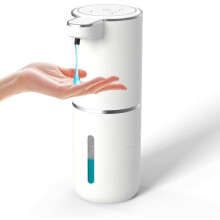 Distributeur de savon moussant automatique 400 ml, sans contact, rechargeable par USB, pour salle de bain et cuisine