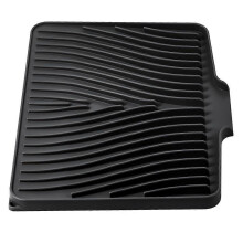 Silicone Dish Drying Mat for Kitchen Counter, Dish Drying Pad, Non-Slip Drain Pad with Built-in Drain Drying Mat