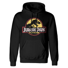 (L, Black) Jurassic Park Mens Classic Logo Hoodie