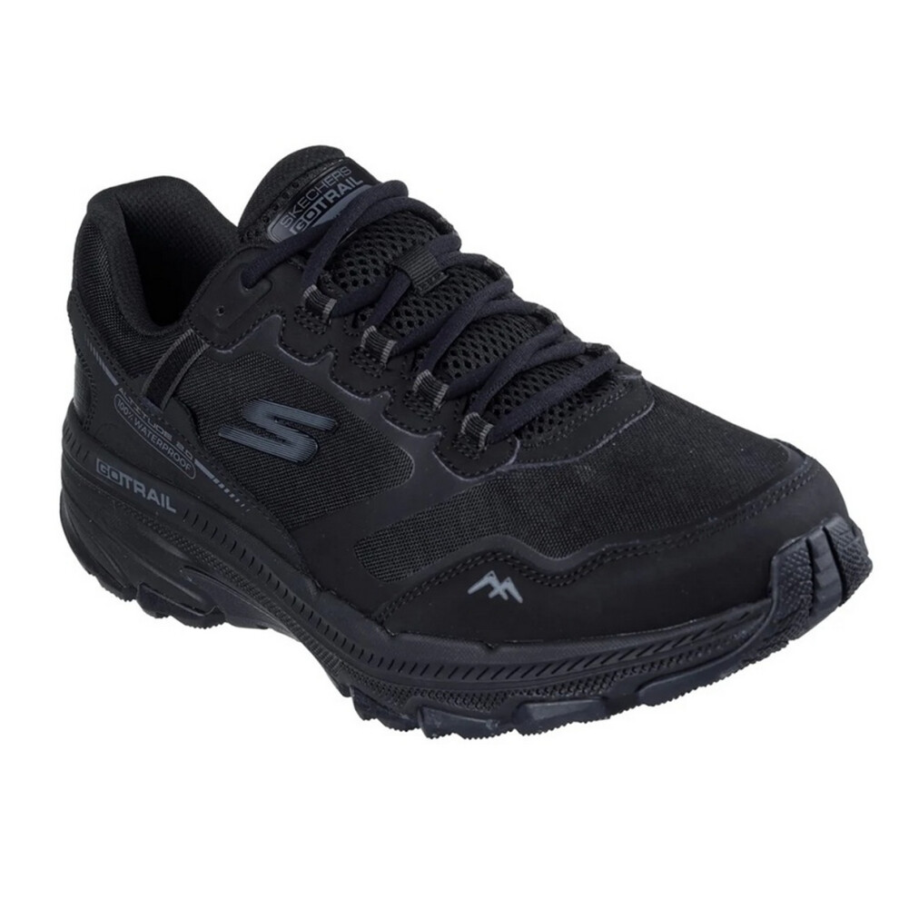 Skechers (9 Uk, Black) Mens Go Run Trail Altitude 2.0 Cold Creek Leather Trainers