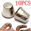 Antique Hard Metal Brass Sewing Thimble Needles Partner Finger Protector DIY Sewing Tools 1