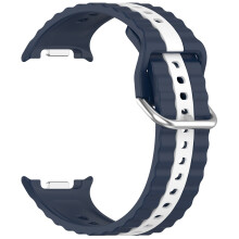 Flexible Silicogen Watch-AClassic Midnight blue and wh