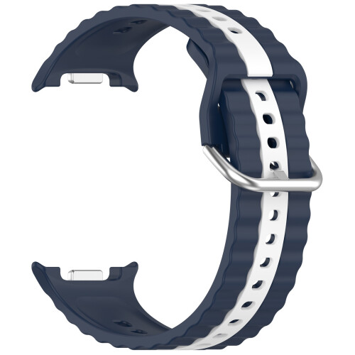 Flexible Silicogen Watch-AClassic Midnight blue and wh