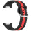 Classical Silicone Watch Band Secure-AClassic Black and red 1