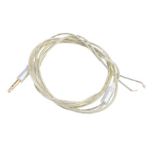 Fashionable DIY Headphone Cable TPE Insulation- White Silver