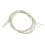 Fashionable DIY Headphone Cable TPE Insulation- White Silver 1