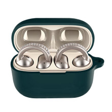 Silicone Wrap Sleeve Shell Headphone Housing Case-Dark green