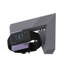 Double Slot Charging Station For Watch with Nonslip Base-Purple