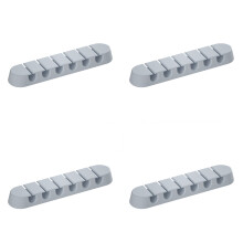 Set of 4 Cable Storage Stand Cable Organizing Tray-Blue 6 holes