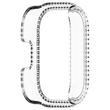 Scratch Resistant Glittering Crystal Trim Watch Cover-Clear